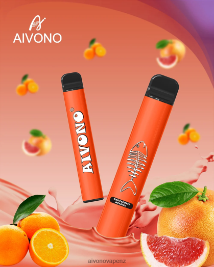 Grapefruit Orange Aivono AIM FISHBONE 600 V2D4280 | Aivono NZ